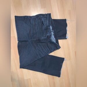 American Eagle Kick Boot Crop black jeans